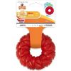 Nylabone Strong Chew Braided Ring Dog Toy Beef Flavor Wolf