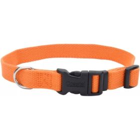 Coastal Pet New Earth Soy Adjustable Dog Collar Pumpkin Orange (Option: 1826"L x 1"W)