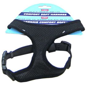 Coastal Pet Comfort Soft Adjustable Harness (Option: Black  XSmall  5/8" Width (Girth Size 16"19"))