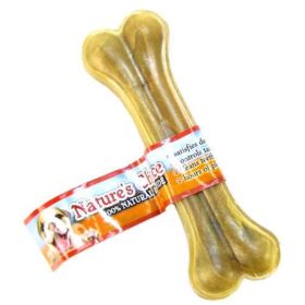 Loving Pets Nature's Choice 100% Natural Rawhide Pressed Bones (Option: 6" Long (1 Bone))