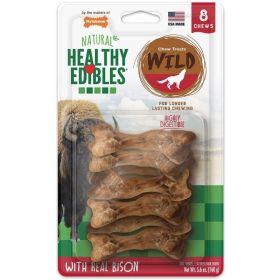 Nylabone Natural Healthy Edibles Wild Bison Chew Treats (Option: Small  8 Pack)