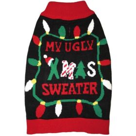 Fashion Pet Black Ugly XMAS Dog Sweater (Option: Xlarge)