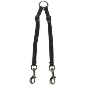 Coastal Pet Two Dog Adjustable Nylon Coupler Black (Option: 24"L x 3/8"W)