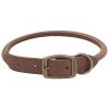 CircleT Rustic Leather Dog Collar Chocolate